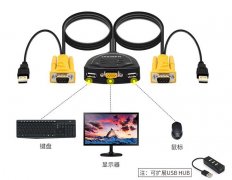 一個顯示器連接兩個主機如何切換，2臺主機一臺